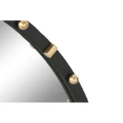 Espelho de parede Home ESPRIT Preto Dourado Moderno 90 x 3,5 x 90 cm Casa | Jardim - nacloset 2