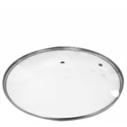 Tampa para Frigideiras EDM 00716 76686 Transparente Cristal Ø 28 cm Recarga Panela Cozinha | Gourmet - nacloset