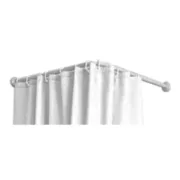 Varão para Cortinas Mirtak Branco Polipropileno (80 x 80 cm) Banho - nacloset