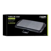 Grelhador EDM 07667 Preto/Cinzento 2000 W Chapas e grelhadores - nacloset 2