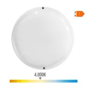 Luz de Parede EDM 32446 Branco Plástico F 18 W 120 W 1820 Lm Sensor de Movimento Sensor de luz Redondo (4000 K) Casa | Jardim - nacloset 2