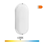 Luz de Parede EDM 32448 Branco Plástico F 18 W 120 W 1820 Lm Sensor de Movimento Sensor de luz Oval (4000 K) Casa | Jardim - nacloset 2