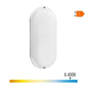 Luz de Parede EDM 32449 Branco Plástico F 18 W 120 W 1820 Lm Sensor de Movimento Sensor de luz Oval (6400 K) Casa | Jardim - nacloset 2