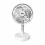 Ventilador de Mesa EDM 33501 Branco 5 W 4 W 16,5 x 18,5 cm 17 x 13 x 26 cm Recarregável USB Ar condicionado e ventiladores - nacloset