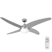 Ventilador de Teto com Luz EDM 33807 Caspio Prateado 60 W Ar condicionado e ventiladores - nacloset