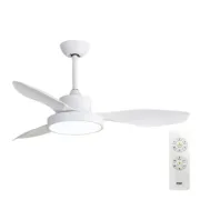 Ventilador de Teto com Luz EDM 33817 Arctic Branco 24 W 38 W 2160 Lm Ar condicionado e ventiladores - nacloset