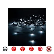 Cortina de luzes LED EDM 71260 Easy-Connect 1,8 W 2 x 1 m Casa | Jardim - nacloset 2