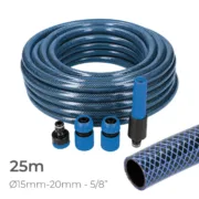 Conjunto de Mangueira com acessórios EDM 74099 5/8″ 20 mm x 25 m Azul (25 m) Casa | Jardim - nacloset 2