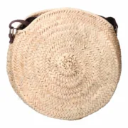 Bolsa Mulher EDM 30 x 30 cm Redondo Folha de palma Acessórios de Moda - nacloset 2