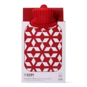 Botija de Água Quente EDM 76774 Rojo/Blanco Lã 2 L Aquecedores de mão - nacloset 2