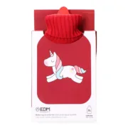 Botija de Água Quente EDM 76778 Vermelho Unicórnio Lã 2 L Plástico Aquecedores de mão - nacloset 2