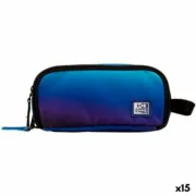 Estojo Triplo Oxford KANGOO GRADIENT SPACE Azul 23 x 8,5 x 10 cm (15 Unidades) Estojo 3 Compartimentos - nacloset
