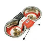 Comedouro para Cão Nayeco Aço inoxidável 2 x 350 ml Animais de Estimação - nacloset