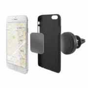 Suporte de Telemóveis Magnético para Automóvel KSIX 360º Preto Eletrónica | GPS e Automóvel - nacloset