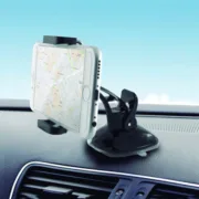 Suporte de Telemóveis para Automóvel com Ventosa KSIX 360º Preto Eletrónica | GPS e Automóvel - nacloset 2