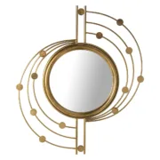 Espelho de parede Alexandra House Living Dourado Metal 66 x 3 x 78 cm Redondo Casa | Jardim - nacloset