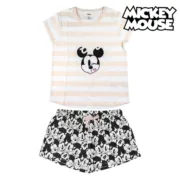 Pijama Minnie Mouse Branco (Adultos) Mulher Moda | Acessórios - nacloset