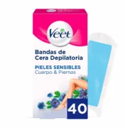 Bandas Depilatórias Corporais Veet Pure Pele sensível Corpo Pernas (40 Unidades) A Preço de Revenda - nacloset
