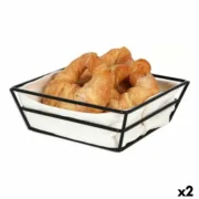 Cesta do Pão Viejo Valle Cabaz 100 % algodão 20 x 20 x 7 cm (2 Unidades) A Preço de Revenda - nacloset