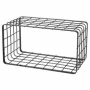Organizador Multiusos Inde Preto 34 x 19 x 18 cm Rede (2 Unidades) A Preço de Revenda - nacloset 2