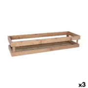 Caixa de Armazenagem Inde Bambu 53 x 16,2 x 10 cm (3 Unidades) A Preço de Revenda - nacloset