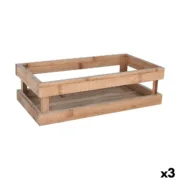 Caixa de Armazenagem Inde Bambu 32,5 x 17,6 x 10 cm (3 Unidades) A Preço de Revenda - nacloset