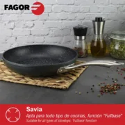 Frigideira Fagor Savia Alumínio Forjado Prateado Ø 26 cm Cozinha | Gourmet - nacloset 2