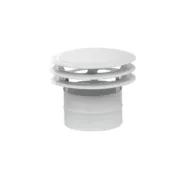 Defletor de ventilação Mirtak Aço Esmaltado De discos Ø 120 mm Branco Ar condicionado e ventiladores - nacloset