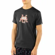 Camisola de Manga Curta Homem Alphaventure Alphadventure Budai Preto Moda | Acessórios - nacloset