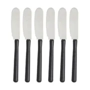 Faca de barrar 1 x 20 x 13 cm Prateado Preto Plástico Cozinha | Gourmet - nacloset