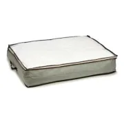 Bolsa de Armazenamento Roupa Tecido Branco/Cinzento (80 x 45 x 15 cm) Casa | Jardim - nacloset