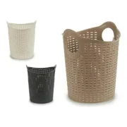 Cesto de Plástico Multiusos Rattan Branco Castanho Preto 15 L (35 x 28 x 28 cm) Casa | Jardim - nacloset 2