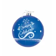 Bola de Natal Frozen Memories 6 Unidades Azul Branco Plástico (Ø 8 cm) Casa | Jardim - nacloset 2