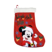 Meia de Natal Mickey Mouse Happy smiles 42 cm Casa | Jardim - nacloset