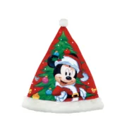 Gorro de Pai Natal Mickey Mouse Happy smiles Infantil 37 cm Disfarces e artigos para festas - nacloset