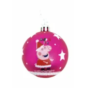 Bola de Natal Peppa Pig Cosy corner Fúcsia 10 Unidades Plástico (Ø 6 cm) Casa | Jardim - nacloset