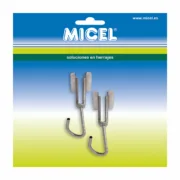 Polia para pérgula Micel TLD17 Aço inoxidável 18,5 x 17 x 60 mm Exterior 2 Unidades Casa | Jardim - nacloset 2