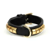Coleira para Cães Gloria Duna Preto Dourado (45 x 2.5 cm) Animais de Estimação - nacloset