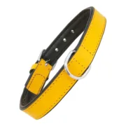 Coleira para Cães Gloria Acolchoado Amarelo (45 x 2 cm) Animais de Estimação - nacloset