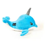 Brinquedo de peluche para cães Gloria Nuka Narwhal Poliéster Borracha Eva Polipropileno Animais de Estimação - nacloset