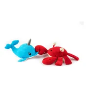 Brinquedo de peluche para cães Gloria Coco Caranguejo Poliéster Borracha Eva Polipropileno Animais de Estimação - nacloset 2