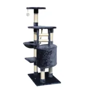 Árvore de arranhar para gatos Gloria Sinu Cinzento 7,5 cm 55 x 40 x 120 cm Animais de Estimação - nacloset 2