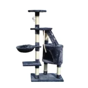 Árvore de arranhar para gatos Gloria Sinu Cinzento 7,5 cm 55 x 40 x 120 cm Animais de Estimação - nacloset