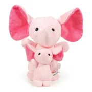 Brinquedo de peluche para cães Gloria Hoa Cor de Rosa Elefante Poliéster Borracha Eva Animais de Estimação - nacloset