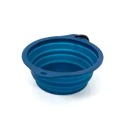 Comedouro Dobrável para Animais de Estimação Gloria Azul Silicone Alumínio 550 ml Animais de Estimação - nacloset
