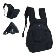 Mochila para animais de estimação Gloria Kangaroo Preto Expansível (30 x 20 x 34 cm) Animais de Estimação - nacloset