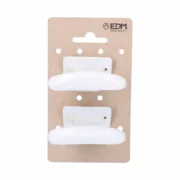 Expositor de Porta EDM 85574 Branco Aço Roupa 2 Unidades Casa | Jardim - nacloset