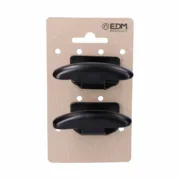 Expositor de Porta EDM 85575 Preto Aço Roupa 2 Unidades Casa | Jardim - nacloset