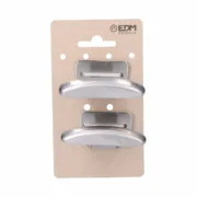 Expositor de Porta EDM 85576 Aço inoxidável Roupa 2 Unidades Casa | Jardim - nacloset