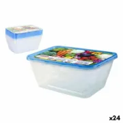 Conjunto de 8 Lancheiras Privilege 1L Retangular 17,5 x 12 x 7 cm (24 Unidades) A Preço de Revenda - nacloset